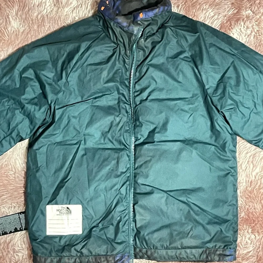 The North Face Quilted Jacket | Blue Green Patterned‎ Puffer